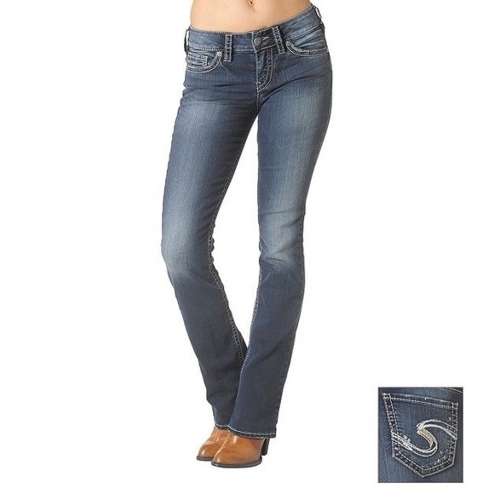 NWT Silver Jeans Suki Mid Rise Slim Boot Cut Jeans
